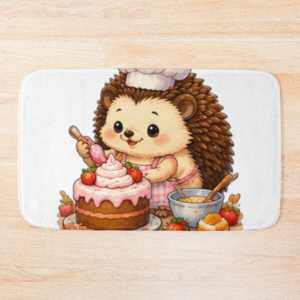 Item preview, Cute Hedgehog Baker designed and sold by DailyDoodlesBySumbul.