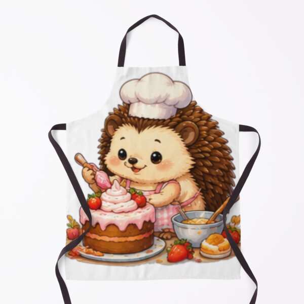 Item preview, Cute Hedgehog Baker designed and sold by DailyDoodlesBySumbul.