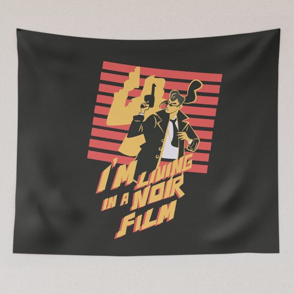 Item preview, I’m Living in a Noir True Crime Illustration designed and sold by beboplab.