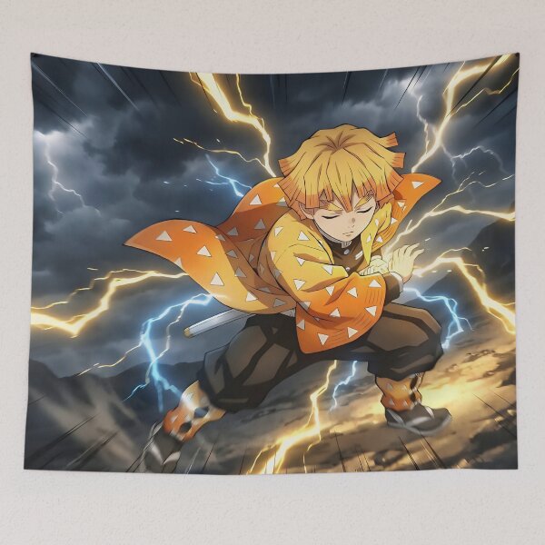 Item preview, Zenitsu Agatsuma Thunder Breathing designed and sold by PosterFuel.