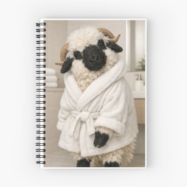 Item preview, Cozy Bathrobe Valais Blacknose Sheep designed and sold by Sillytoe.