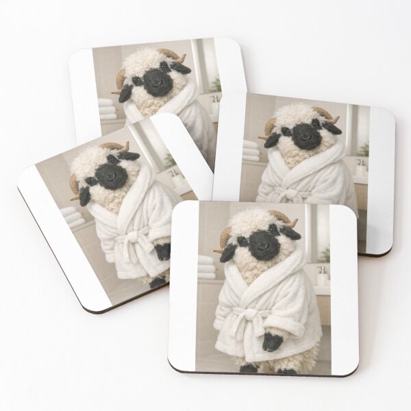 Item preview, Cozy Bathrobe Valais Blacknose Sheep designed and sold by Sillytoe.
