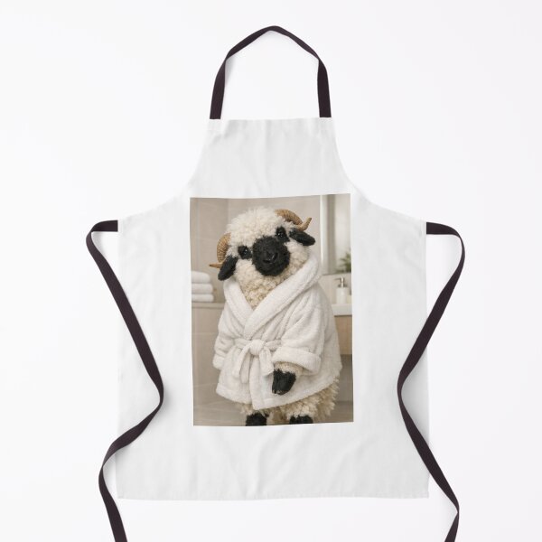 Item preview, Cozy Bathrobe Valais Blacknose Sheep designed and sold by Sillytoe.