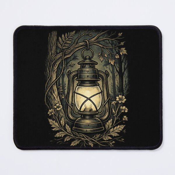 Item preview, Forest Witch Lantern Art | Dark Cottagecore Vintage Engraving Print | Mystical Moody Woodland Decor designed and sold by The Archive.