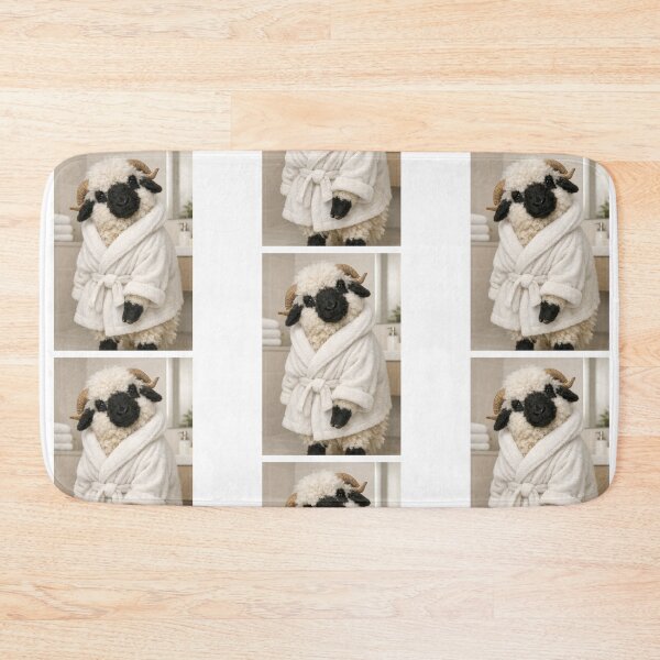 Item preview, Cozy Bathrobe Valais Blacknose Sheep designed and sold by Sillytoe.
