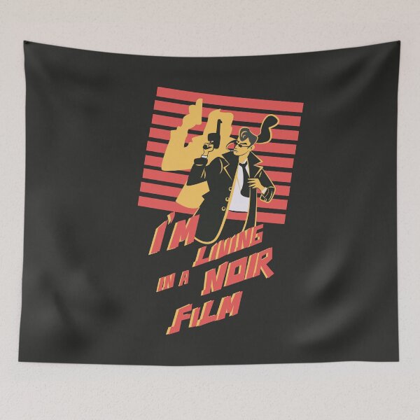 Item preview, I’m Living in a Noir True Crime Illustration designed and sold by beboplab.