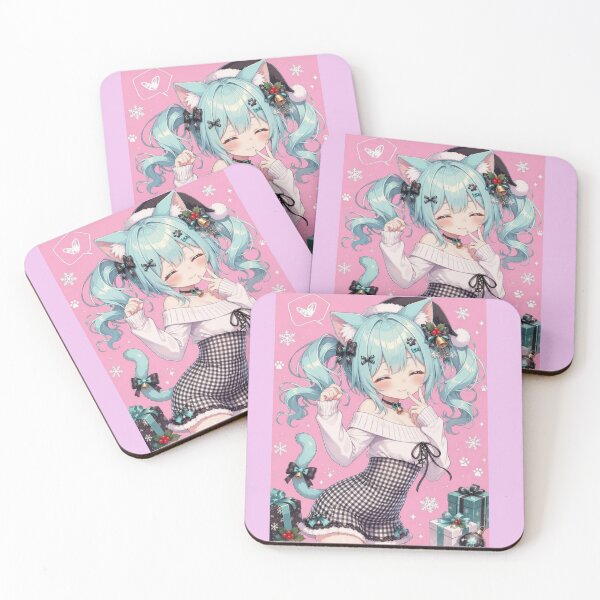 Item preview,  Anime Christmas Girl Mint – Kawaii Holiday Design with Presents designed and sold by Revyra Design .