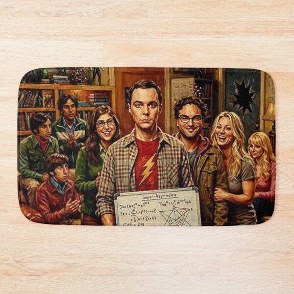 Item preview, The Big Bang Theory Retro Geek Comedy Tribute Art Poster designed and sold by Art's Diner.
