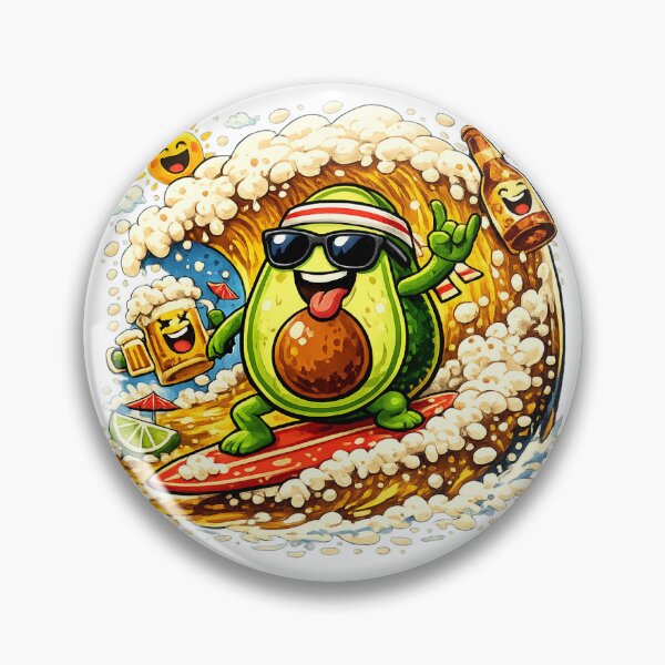 Item preview, Party Avocado Surfing the Weekend designed and sold by SUreal Studio.