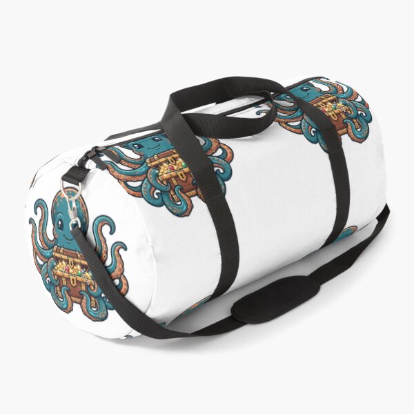 Item preview, Octopus holding treasure chest designed and sold by kidoramagic.