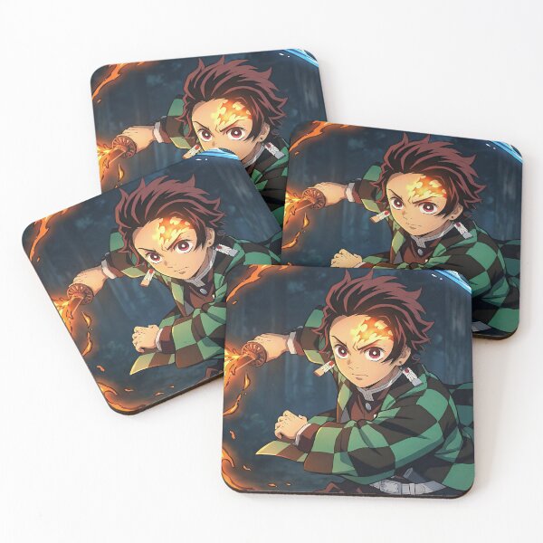 Item preview, Tanjiro Kamado Water and Flame Breathing designed and sold by PosterFuel.