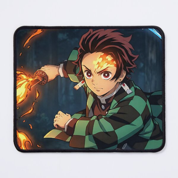 Item preview, Tanjiro Kamado Water and Flame Breathing designed and sold by PosterFuel.