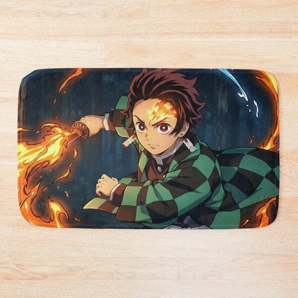 Item preview, Tanjiro Kamado Water and Flame Breathing designed and sold by PosterFuel.