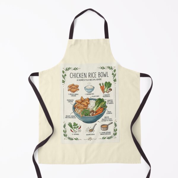 Item preview, Chicken Rice Bowl - Illustrated Homestyle Recipe Guide designed and sold by thepixelcloset.