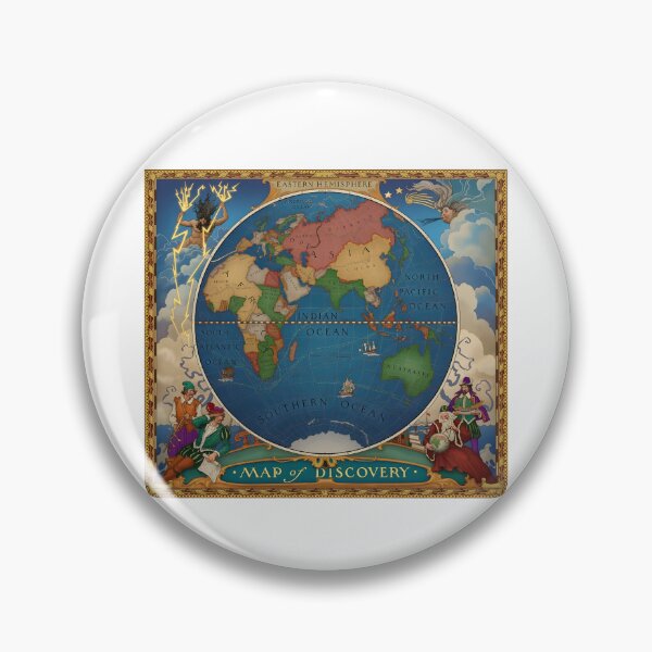 Item preview, The Map of Discovery: An Allegorical Eastern Hemisphere designed and sold by interdesigner.