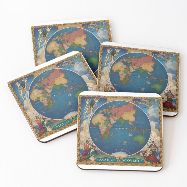 Item preview, The Map of Discovery: An Allegorical Eastern Hemisphere designed and sold by interdesigner.