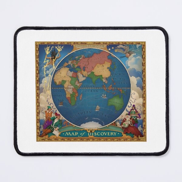 Item preview, The Map of Discovery: An Allegorical Eastern Hemisphere designed and sold by interdesigner.