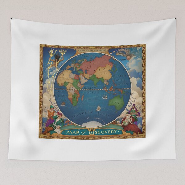 Item preview, The Map of Discovery: An Allegorical Eastern Hemisphere designed and sold by interdesigner.