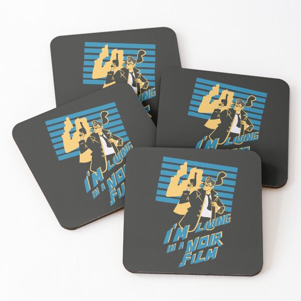 Item preview, I’m Living in a Noir Vintage Detective Illustration designed and sold by beboplab.