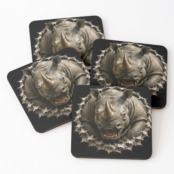 Item preview, Cosmic Guardian Rhino – Ancient Titan of Primal Legends designed and sold by KingofHearts25.