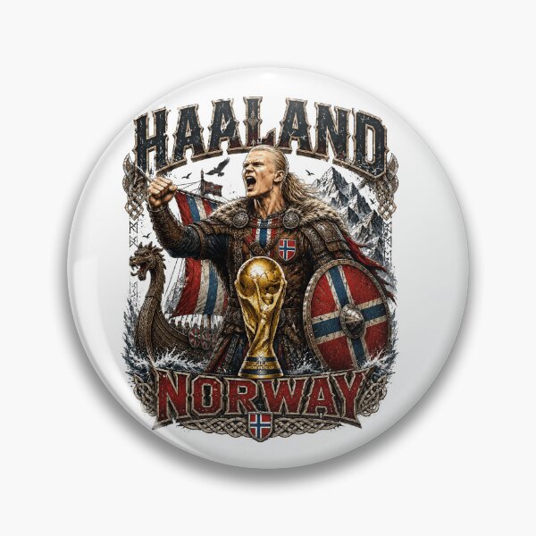 Item preview, Haaland Viking Warrior Design | Norway Football Legend | World Cup 2026 Inspired Art designed and sold by CutPawStudio.