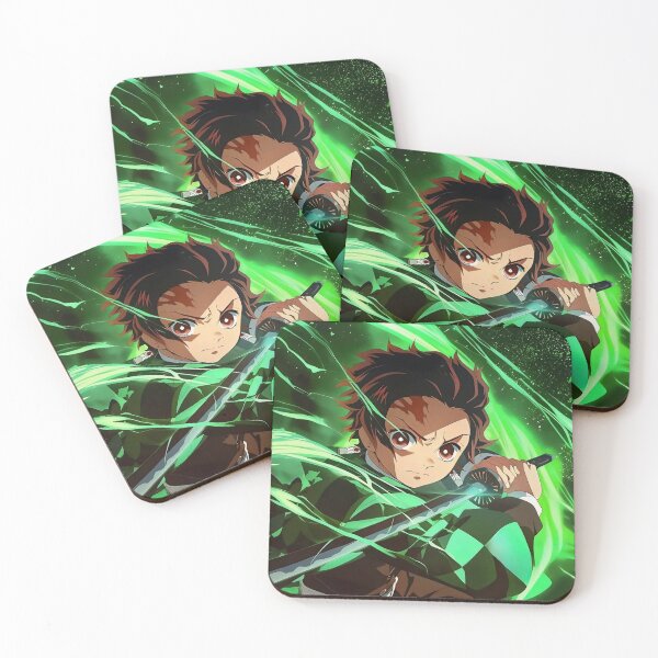 Item preview, Tanjiro Kamado Green Water Breathing designed and sold by PosterFuel.