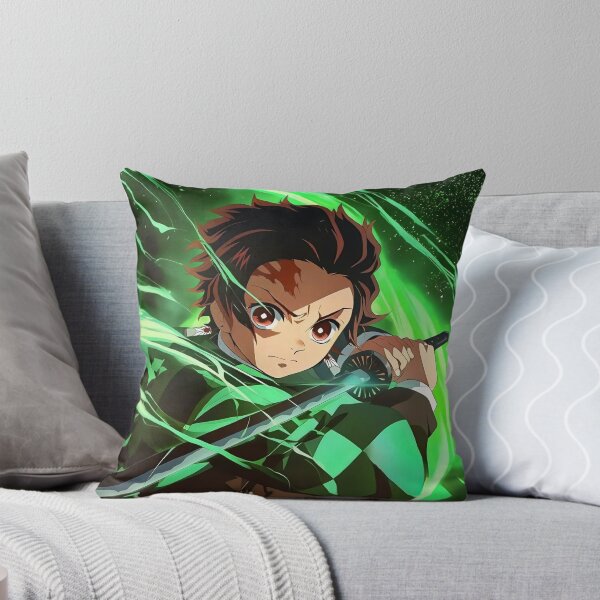 Item preview, Tanjiro Kamado Green Water Breathing designed and sold by PosterFuel.