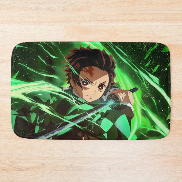 Item preview, Tanjiro Kamado Green Water Breathing designed and sold by PosterFuel.