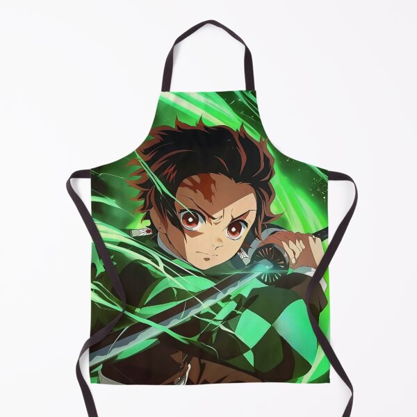 Item preview, Tanjiro Kamado Green Water Breathing designed and sold by PosterFuel.