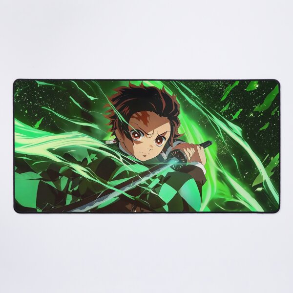 Item preview, Tanjiro Kamado Green Water Breathing designed and sold by PosterFuel.