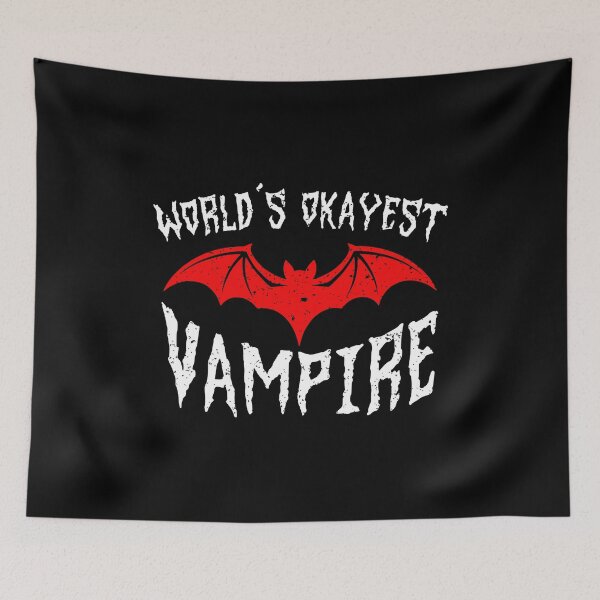 Item preview, World's Okayest Vampire Halloween Funny Gothic Bat designed and sold by Dmetalx Art Apparel.