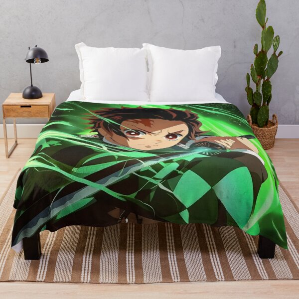 Item preview, Tanjiro Kamado Green Water Breathing designed and sold by PosterFuel.