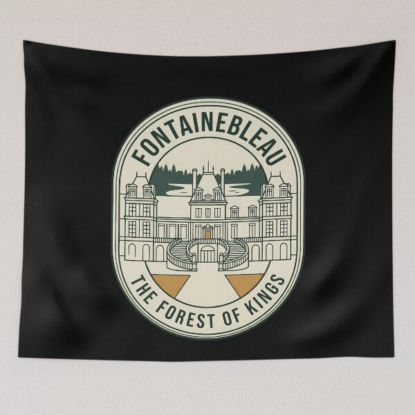Item preview, Fontainebleau France Vintage Travel Emblem Retro Badge designed and sold by k3rstman1.