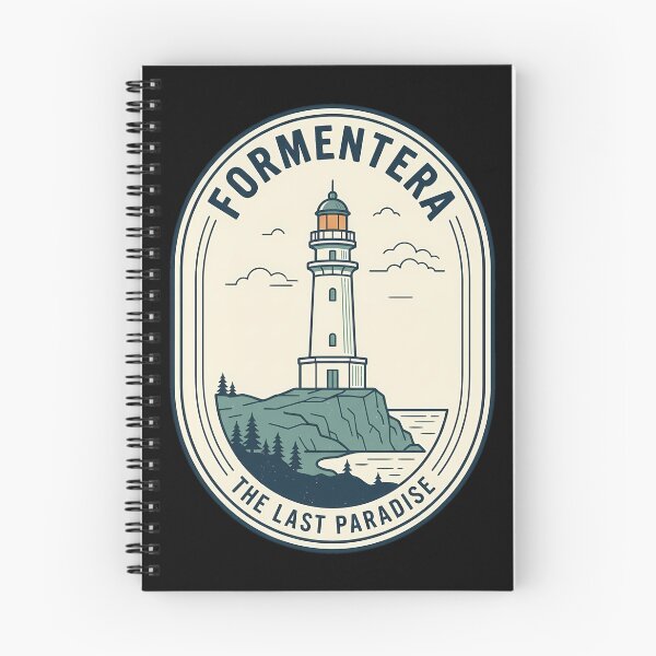 Item preview, Formentera Island Spain Vintage Travel Emblem Lighthouse designed and sold by k3rstman1.
