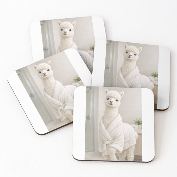 Item preview, Cozy Bathrobe White Alpaca designed and sold by Sillytoe.