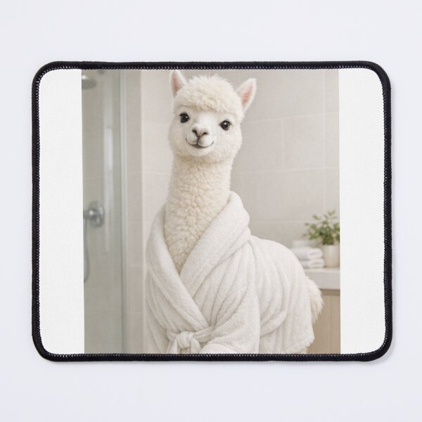 Item preview, Cozy Bathrobe White Alpaca designed and sold by Sillytoe.