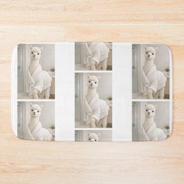 Item preview, Cozy Bathrobe White Alpaca designed and sold by Sillytoe.