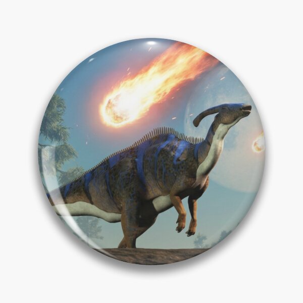 Item preview, Meteor Storm Dinosaur – Parasaurolophus Under Fire | Prehistoric Apocalypse designed and sold by Meteor Mercher Shop.