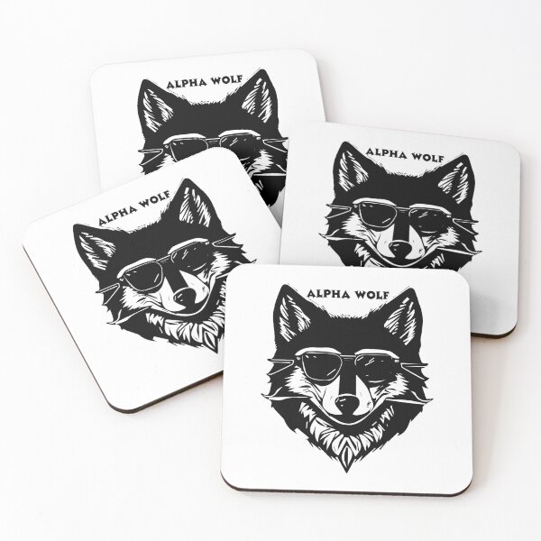 Item preview, Cool Alpha Wolf with Sunglasses designed and sold by HICHAMORO.