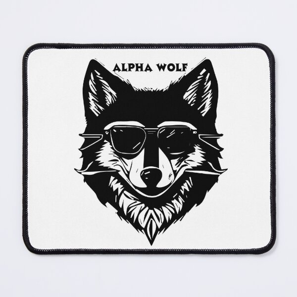 Item preview, Cool Alpha Wolf with Sunglasses designed and sold by HICHAMORO.