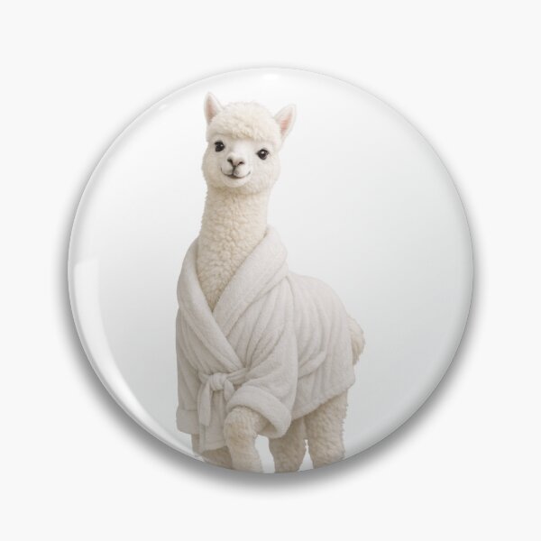 Item preview, Bata de baño de alpaca blanca designed and sold by Sillytoe.
