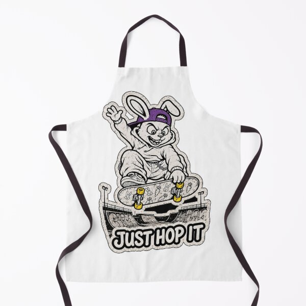 Item preview, Just Hop It Skate Bunny Funny Skateboard Rabbit T-Shirt designed and sold by bunnymode.