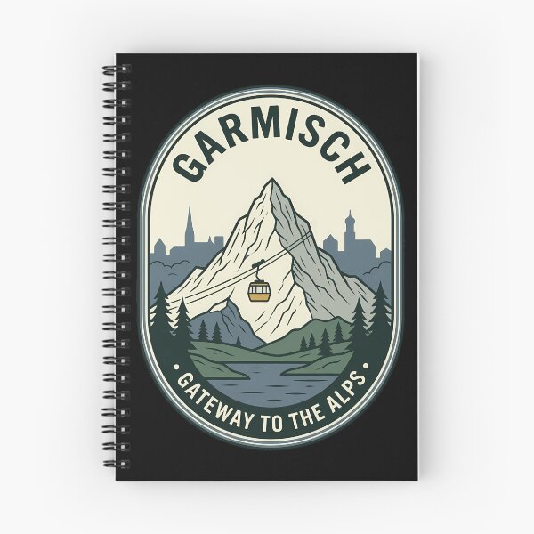 Item preview, Garmisch Gateway To The Alps Vintage Travel Emblem designed and sold by k3rstman1.