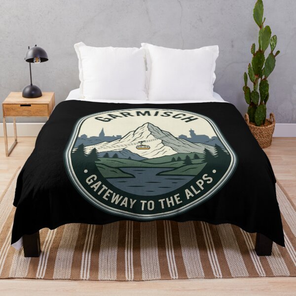 Item preview, Garmisch Gateway To The Alps Vintage Travel Emblem designed and sold by k3rstman1.
