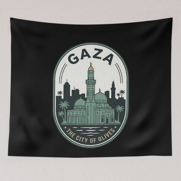 Item preview, Gaza City of Olives Vintage Travel Emblem designed and sold by k3rstman1.
