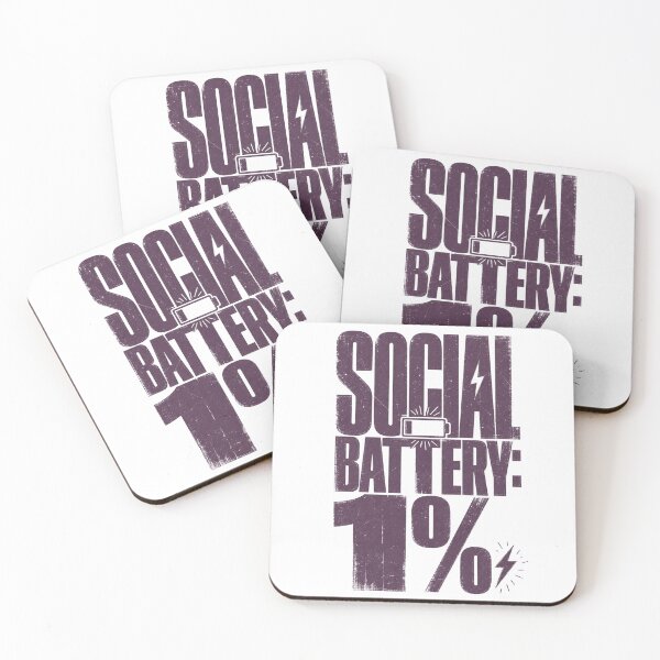 Item preview, Social battery: 1% designed and sold by MAXI'S.