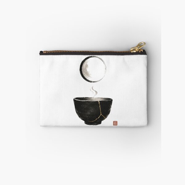 Item preview, Tea Moon Seal – Japanese Zen Tea Bowl Moon Design designed and sold by OblivionRise.