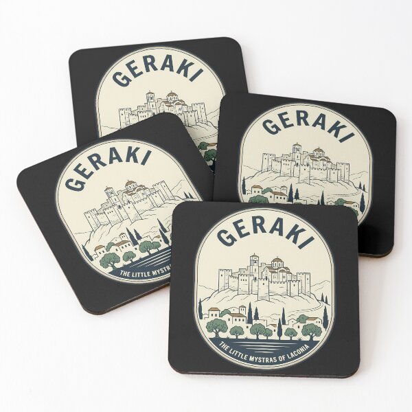 Item preview, Geraki Laconia Greece Vintage Travel Emblem Castle designed and sold by k3rstman1.