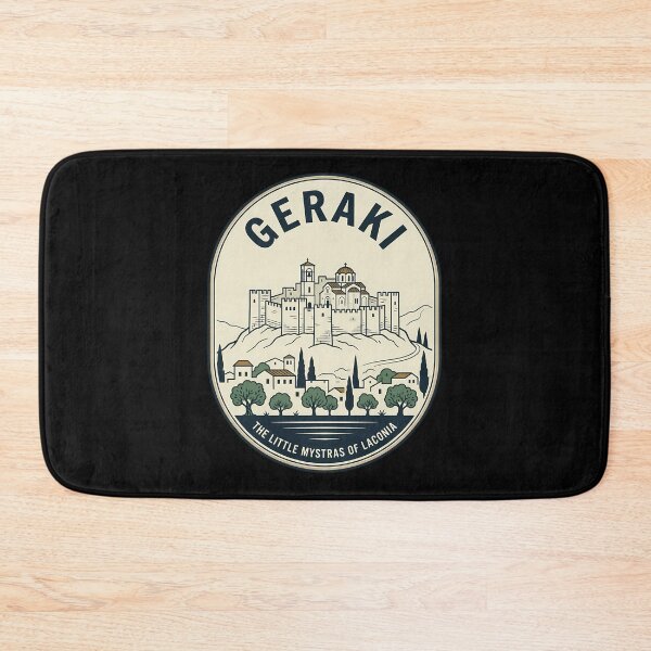 Item preview, Geraki Laconia Greece Vintage Travel Emblem Castle designed and sold by k3rstman1.