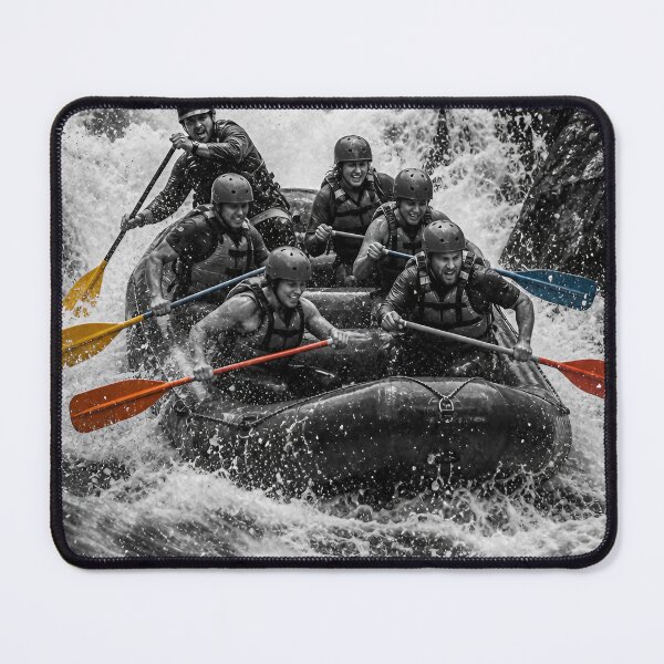 Item preview, Whitewater Rafting – Vintage River Adventure Vector designed and sold by Jandedan.